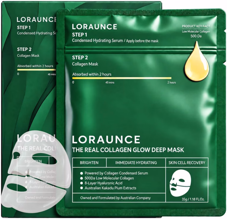 Collagen Face Mask Hydrogel Hydrating Collagen Mask Glass Skin Pack5