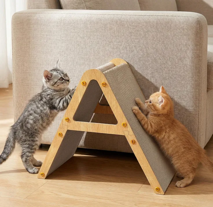Conlun Vertical Cat Scratching Board A Frame Scratcher For Kitten Small