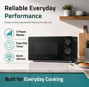 Cookology 20l Freestanding Microwave 700w 24 5cm Turntable Black