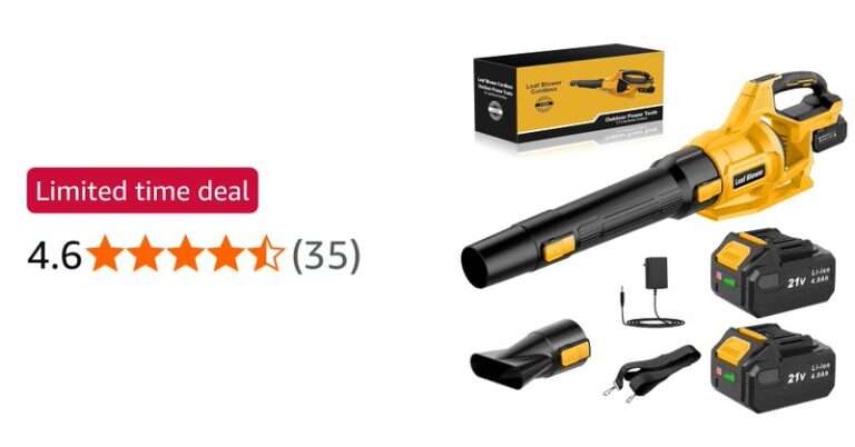 Cordless Leaf Blower Jygmpro 21 V With 2 X 4 0 Ah Batteries