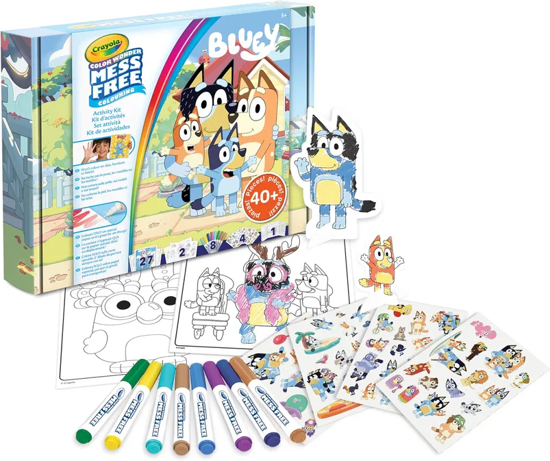 Crayola Colour Wonder Activity Kit Bluey Mess Free Colouring Fun Includes 40 Pie