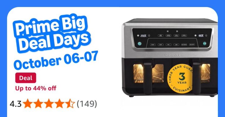 Cuisinart XXL Dual Zone Air Fryer Pfas Free Chemical Free Cooking Air Fry Roast