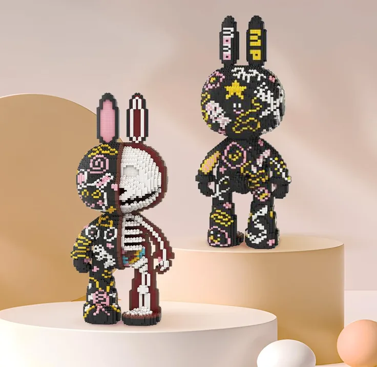 Dahonpa Rabbit Bunny Micro Blocks Set 8000 PCs Animal Model Decor