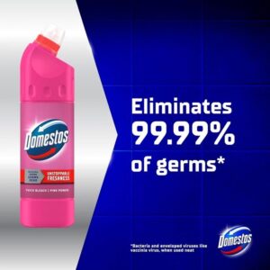 Domestos Pink Power Thick Bleach Eliminates 99 9 Of Bacteria And Viruses Disinfe