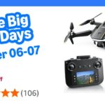 Drone with Camera for Adults, LCD Screen Controller No Phone Needed, 36 Min Flight Time, 90° Adjustable Camera, Optical Flow Hover, 2 Batteries, Foldable Drone, 8GB MicroSD Card, CHUBORY A68