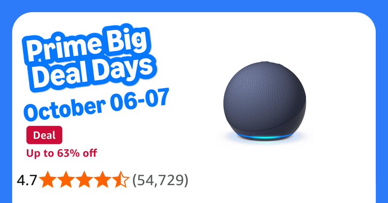 Echo Dot Newest Gen Bluetooth Smart Speaker With Big Vibrant Sound And Wi Fi Dee
