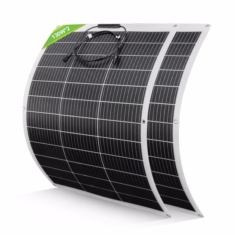 Eco Worthy Flexible Solar Panel 260w 12v N Type 18bb For Balcony Campervan