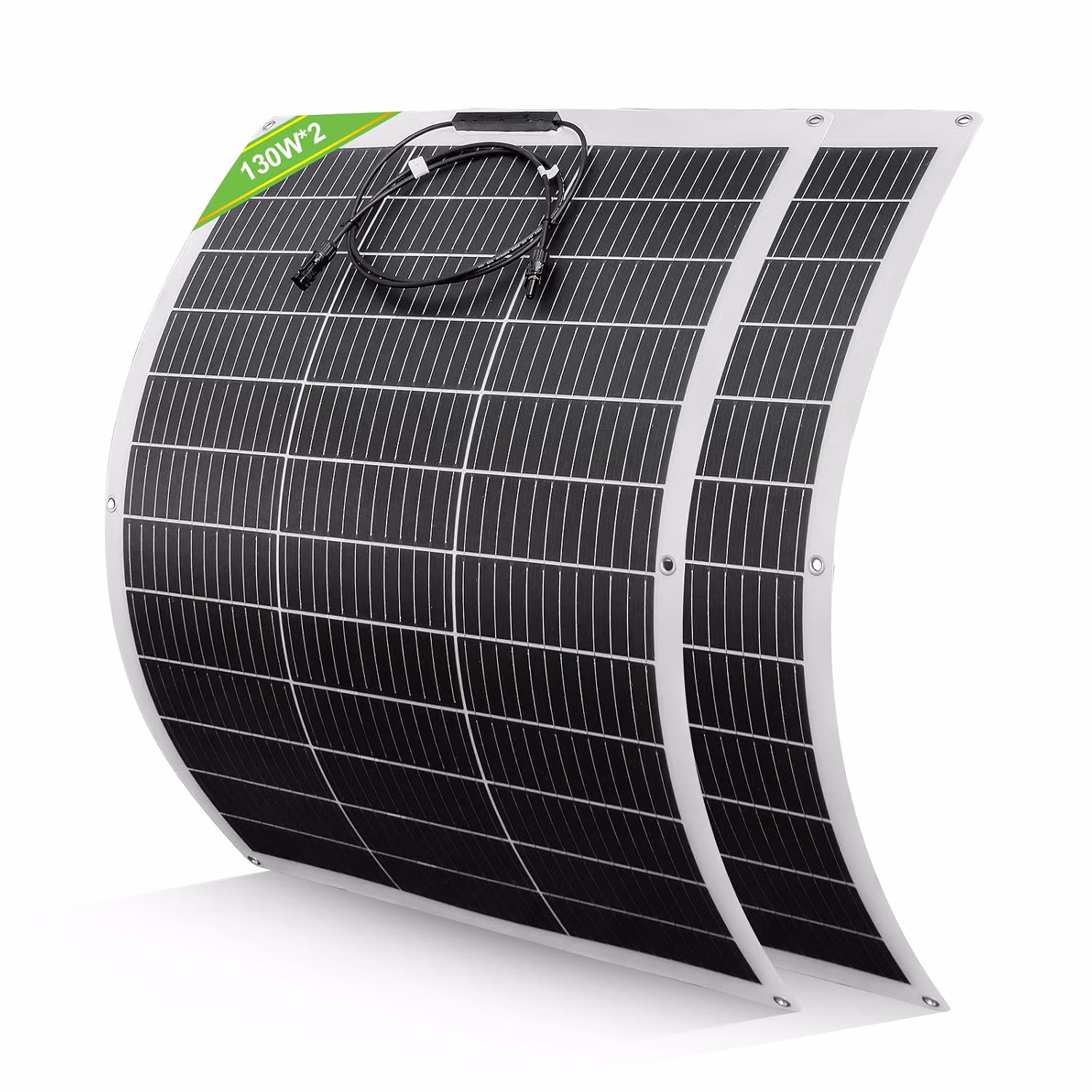 Eco Worthy Flexible Solar Panel 260w 12v N Type 18bb For Balcony Campervan