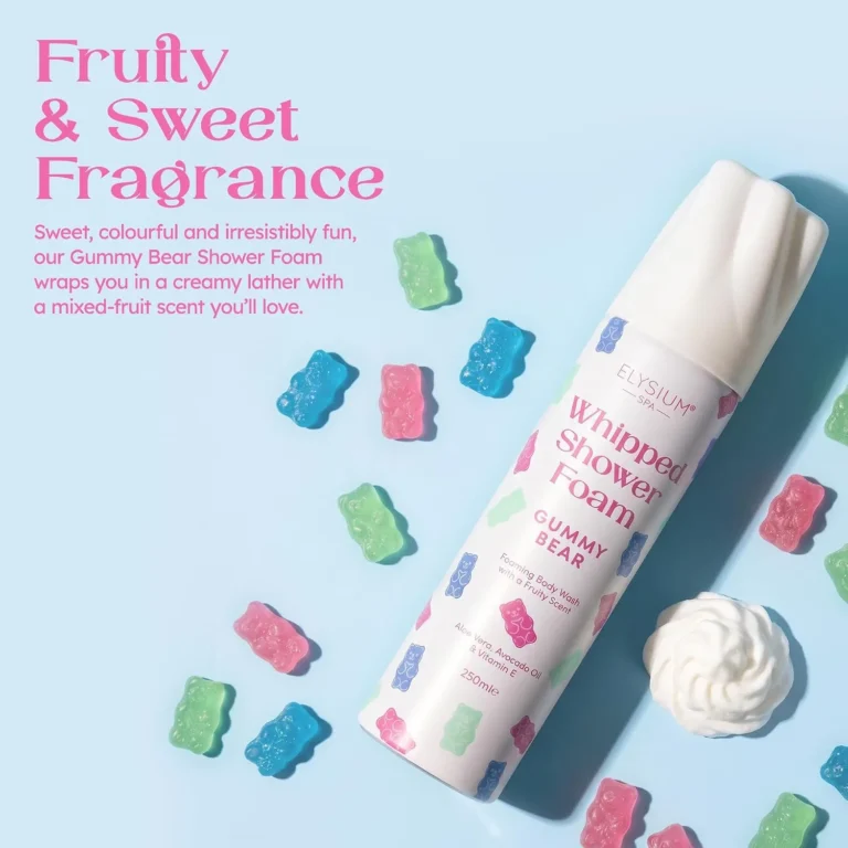 Elysium Spa Whipped Shower Foam Available In Coconut Crush Gummy Bear Cherry Lip