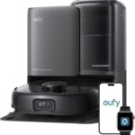 eufy E25 Omni, Robot Vacuum Cleaner with Mop,HydroJet Self-Clean Roller Mop