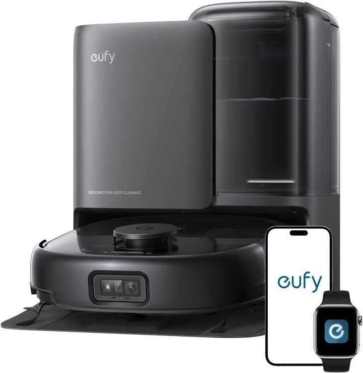 Eufy E25 Omni Robot Vacuum Cleaner With Mop Hydrojet Self Clean Roller Mop