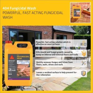 Everbuild 404 Fast Powerful Fungicidal Wash Removes Lichens Fungi And Algae Exte