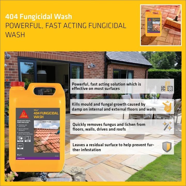 Everbuild 404 Fast Powerful Fungicidal Wash Removes Lichens Fungi And Algae Exte