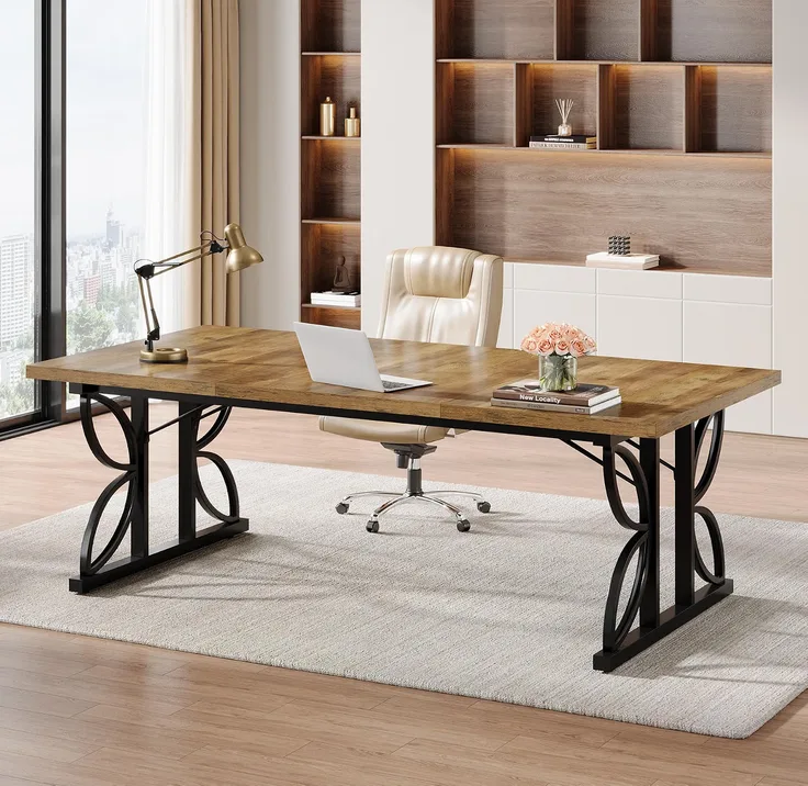 Executive Desk 70 8 Modern Office Desk With Metal Frame