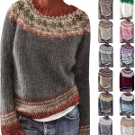 Fair Isle Jumpers for Women Christmas Jumper Nordic Pattern