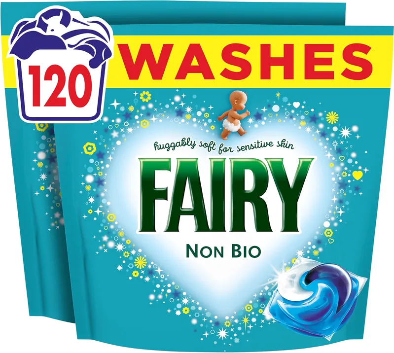 Fairy Non Bio All In 1 Pods Laundry Detergent Tablets 120 Washes