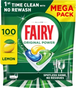 Fairy Original Power Dishwasher Tablets Lemon 100 Capsules