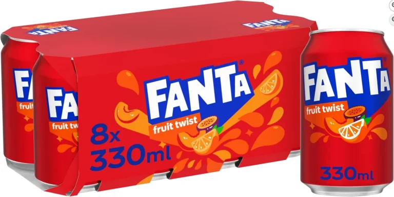 Fanta Fruit Twist Soft Drink Cans 8 X 330 Ml