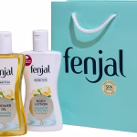 Fenjal Sensitive Cleanse & Hydrate Gift Set, Shower Oil and Body Lotion