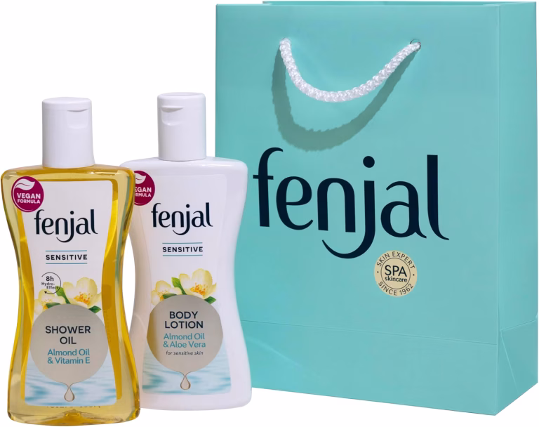 Fenjal Sensitive Cleanse And Hydrate Gift Set Shower Oil And Body Lotion