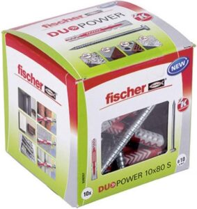 Fischer Duopower 10 X 80 S Powerful Universal Plug With Safety Screw Intelligent