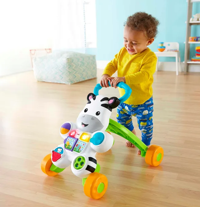 Fisher Price Learn With Me Zebra Walker Toy UK English