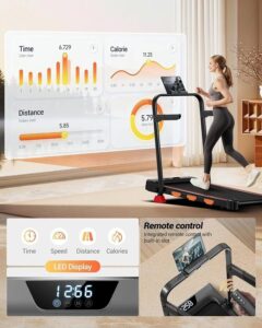Foldable Walking Pad With 15 Incline 3 0 Hp Under Desk Treadmill For Home