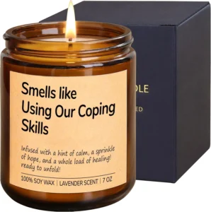 Funny Candle Therapist Gifts For Women And Men Coping Skills Gifts For Social Wo