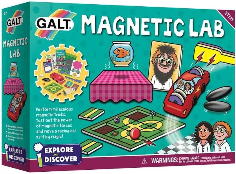 Galt Magnetic Lab Kids Science Kit With 10 Fun Gravity Defying Experiments
