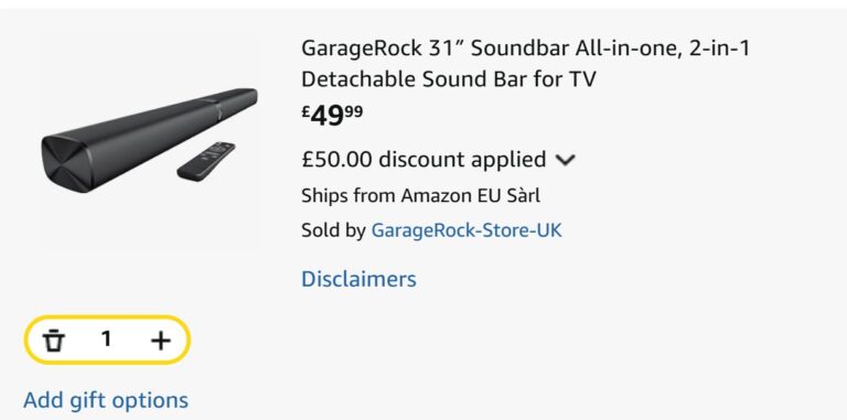 Garagerock 31 Soundbar All In One 2 In 1 Detachable Sound Bar For TV