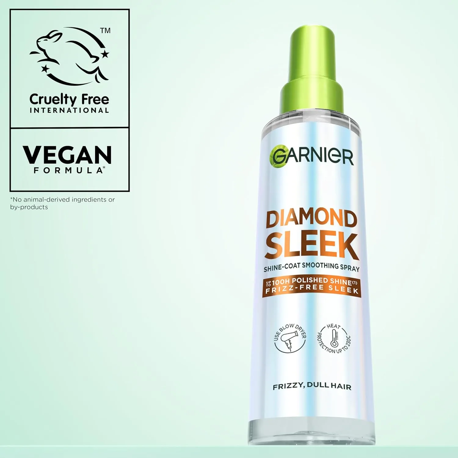 Garnier Diamond Sleek Hair Shine Spray And Heat Protection Spray 150ml