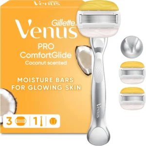 Gillette Venus Pro Comfortglide Coconut Scented Women S Razor With Olay Moisturi