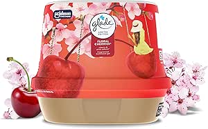 Glade Bathroom Gel Floral Cherries Air Freshener Odour Eliminator 180g