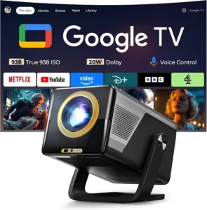 Google TV Projector With Licensed Apps 938 Iso 4k Support Ai Voice Control