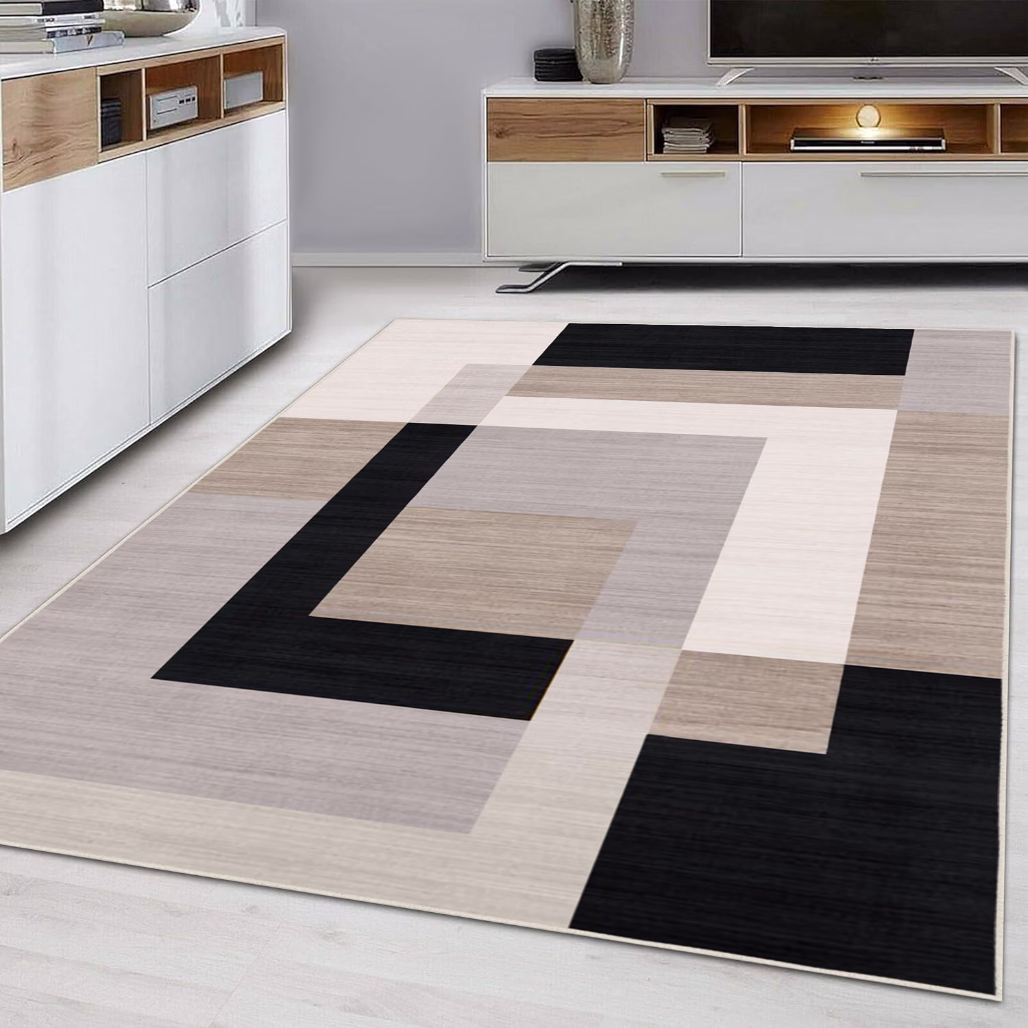 Hafaa Area Rugs For Bedroom Large Rugs Living Room 120 X 170 Cm Geometric Style