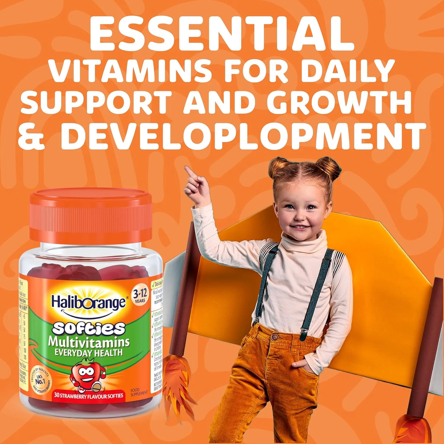 Haliborange Kids Multivitamin Softies Strawberry Age 3 12 30 Gummies