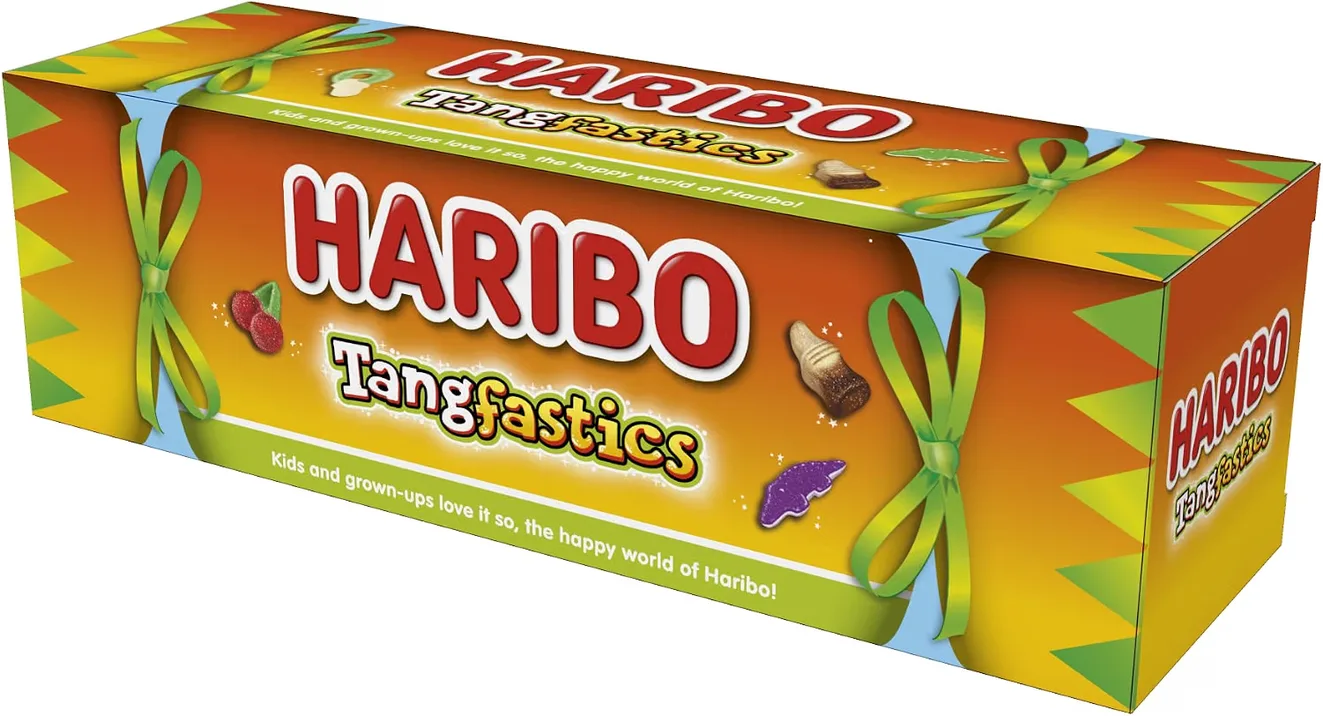 Haribo Tangfastics Tube 120g Festive Fizzy Gummies Christmas Sweets And Stocking