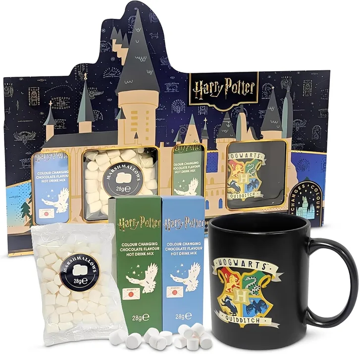 Harry Potter Hot Chocolate Gift Set Four Colour Changing Hot Chocolate Flavour D