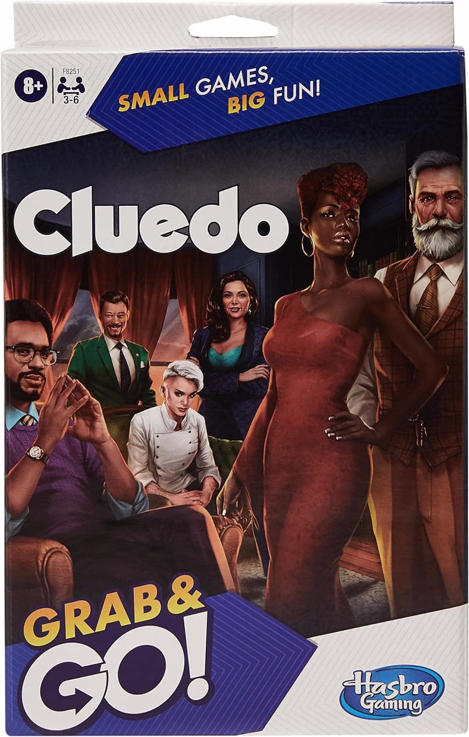 Hasbro Gaming Cluedo Grab And Go Game Portable Game For 3 6 Players Travel Game