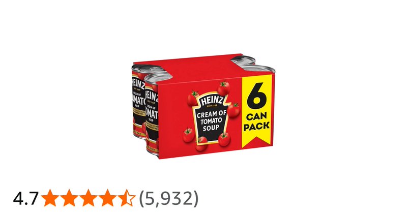 Heinz Cream Of Tomato Soup 6x400g
