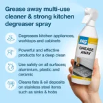 HG Grease Away Kitchen Degreaser | Cuts Fat & Oil from Surfaces | 500ml