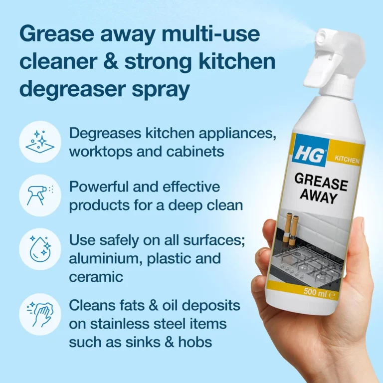 Hg Grease Away Kitchen Degreaser Cuts Fat And Oil From Surfaces 500ml