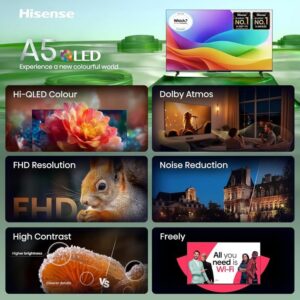 Hisense 50 50a5stuk Hi Qled Full Hd Smart TV With Freely Netflix Disney And Yout