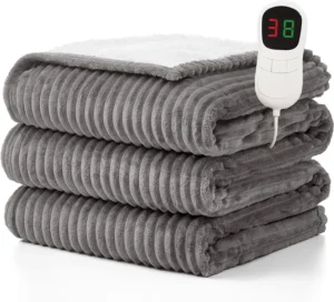 Homemate Electric Blanket Heated Throw 130x160cm 10 Levels 1 8h Timer