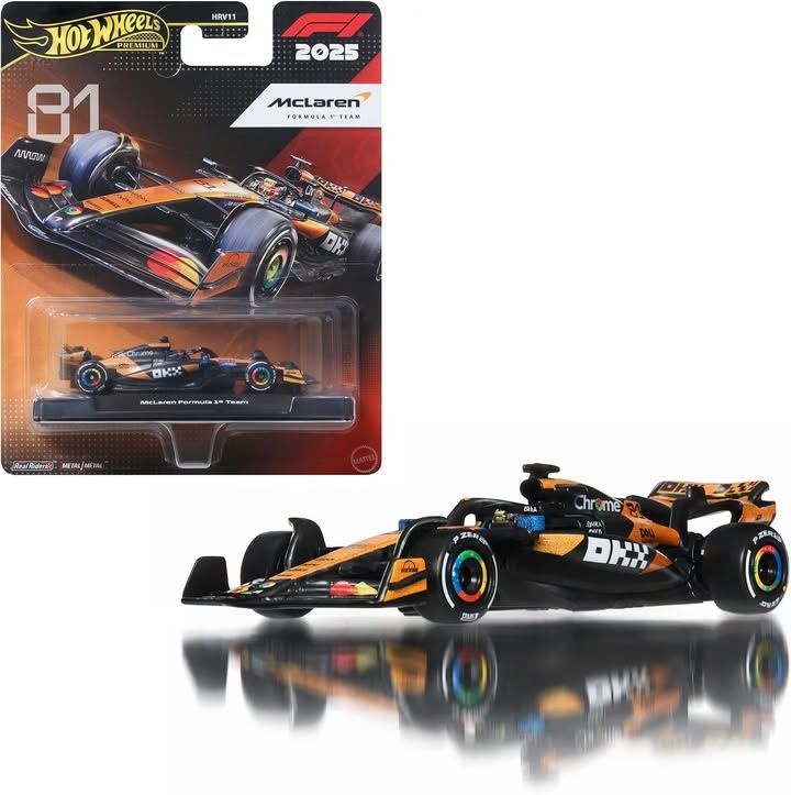 Hot Wheels Premium Mclaren Formula 1 Team 81 Vehicle