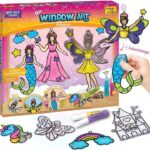 Imagimake Window Art - Princess, DIY Mess-Free Craft Kit for Kids Ages 5+