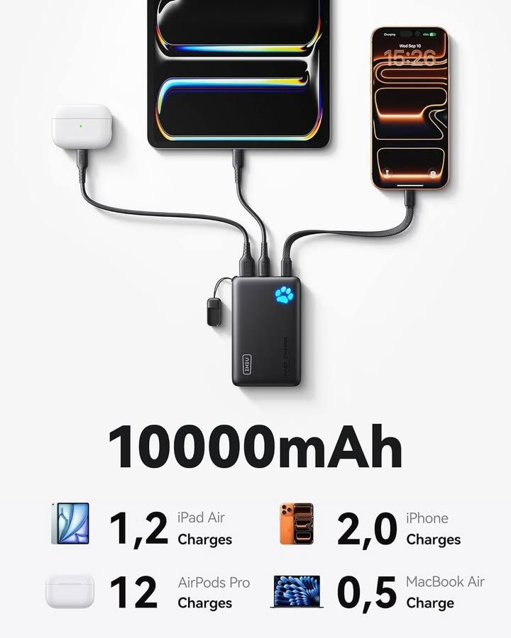Iniu 45w Fast Charging Power Bank 40 Smaller 10000mah Portable Charger
