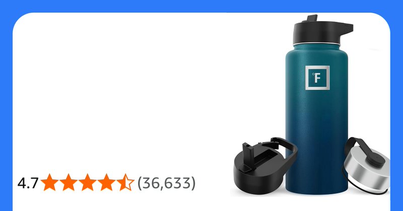 Iron Flask Sports Water Bottle 32 Oz 3 Lids Straw Lid Leak Proof Vacuum Insulate