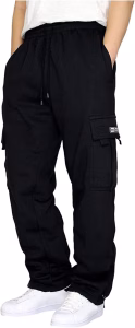 Joggers For Men Tracksuit Jogging Bottoms Uncuffed Baggy Track Suit Bottoms