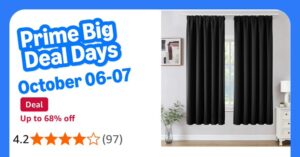 Joydeco Pencil Pleat Blackout Curtains W46 X L72 Inch 2 Panels For Ceiling Track